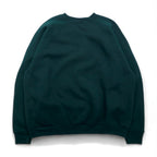 FRUIT OF THE LOOM Blank Sweatshirt, XL, Green, Solid Cotton, Fleece Lining