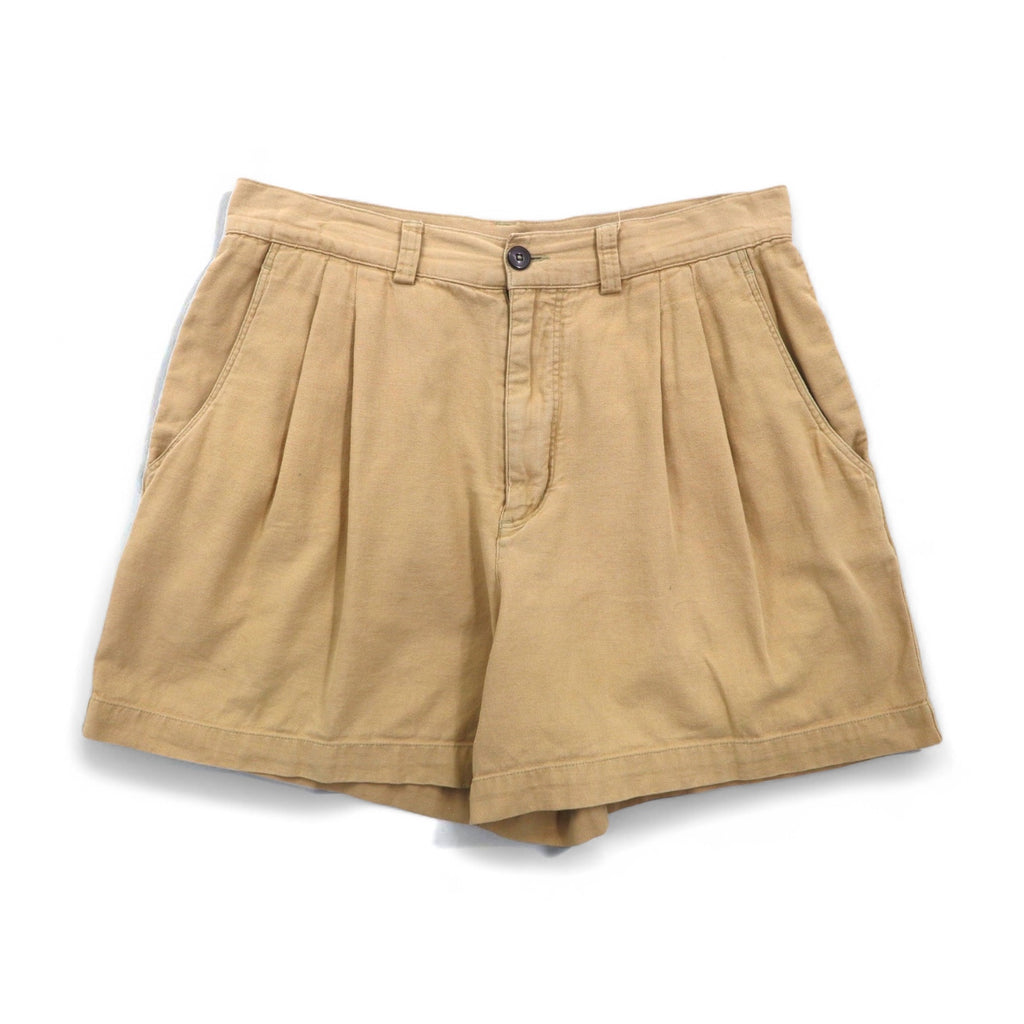 Patagonia 90s Snow-Free Tag Organic Cotton Two-Pleated Chino Shorts, Size M, Beige, 57822