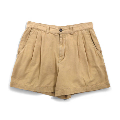 Patagonia 90s Snow-Free Tag Organic Cotton Two-Pleated Chino Shorts, Size M, Beige, 57822