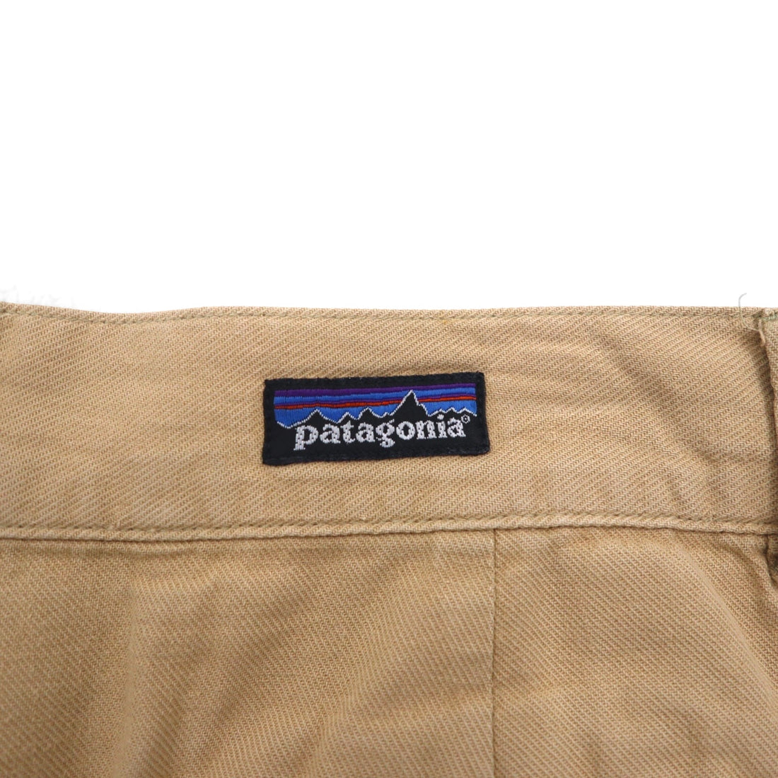 patagonia 90年代 雪無しタグ オーガニックコットン 2タック チノ ショートパンツ M ベージュ 57822