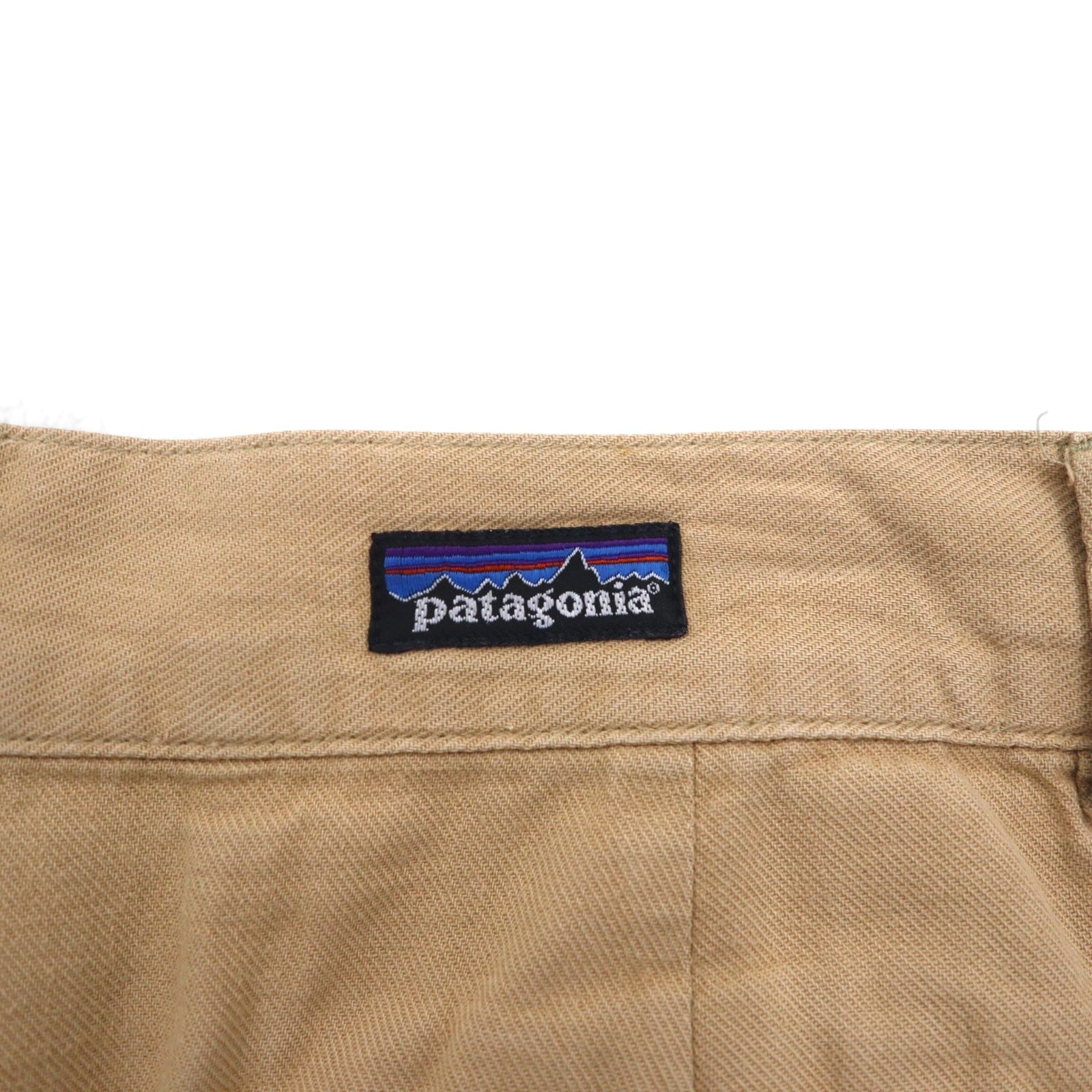 Patagonia 90s Snow-Free Tag Organic Cotton Two-Pleated Chino Shorts, Size M, Beige, 57822