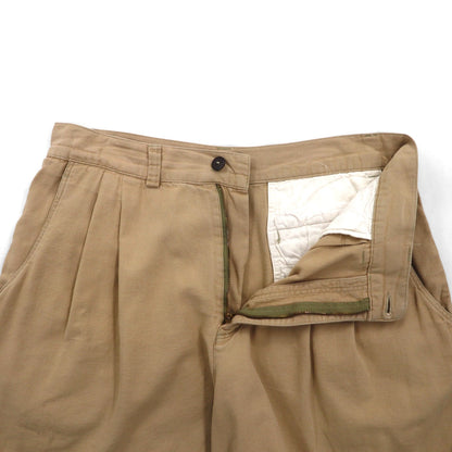 Patagonia 90s Snow-Free Tag Organic Cotton Two-Pleated Chino Shorts, Size M, Beige, 57822