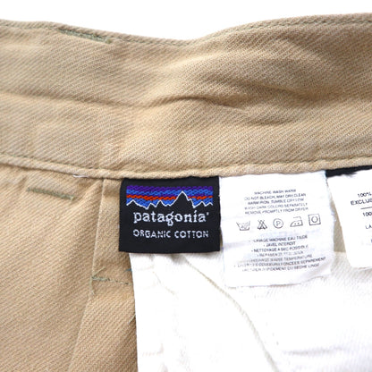 Patagonia 90s Snow-Free Tag Organic Cotton Two-Pleated Chino Shorts, Size M, Beige, 57822