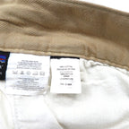 Patagonia 90s Snow-Free Tag Organic Cotton Two-Pleated Chino Shorts, Size M, Beige, 57822