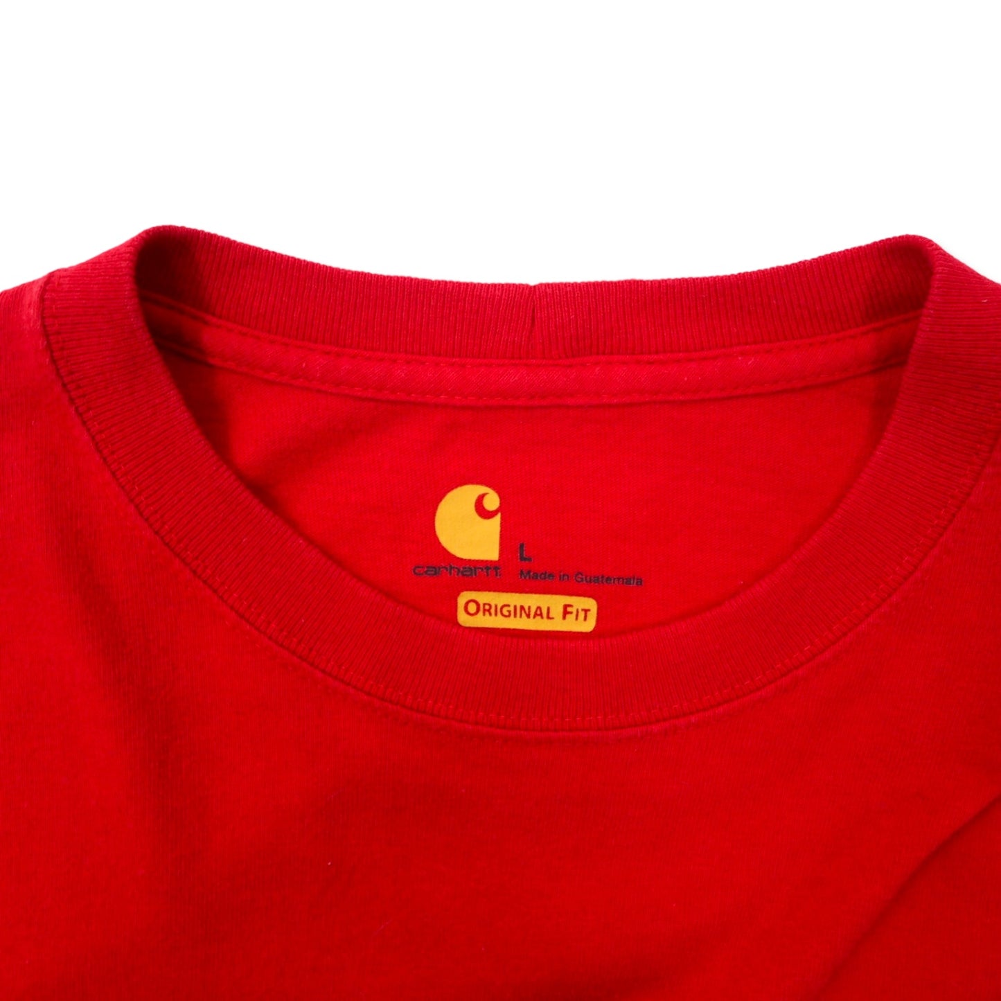 carhartt ロングスリーブ Tシャツ ロンT L レッド コットン ORIGINAL FIT