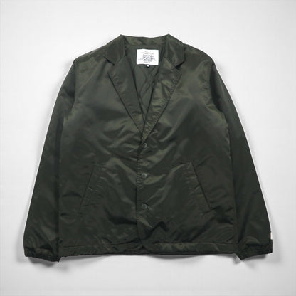 MAJESTIC × FRAMMENTO CUORE ナイロン テーラードジャケット M カーキ 中綿 XM23-MAJ-0009-GRN6 nano universe 別注