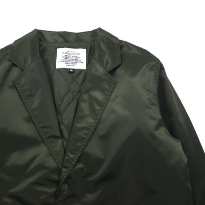 MAJESTIC × FRAMMENTO CUORE ナイロン テーラードジャケット M カーキ 中綿 XM23-MAJ-0009-GRN6 nano universe 別注
