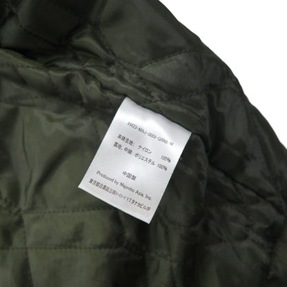 MAJESTIC × FRAMMENTO CUORE ナイロン テーラードジャケット M カーキ 中綿 XM23-MAJ-0009-GRN6 nano universe 別注