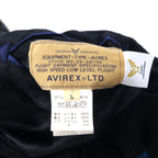AVIREX Reversible Satin Sukajan Souvenir Jacket, Size L, Black/Blue, Rayon with Embroidery, 6112012