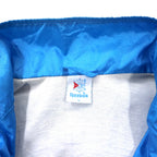 Reebok 90s Nylon Jacket Jersey M Blue Polyester Back Logo Embroidered