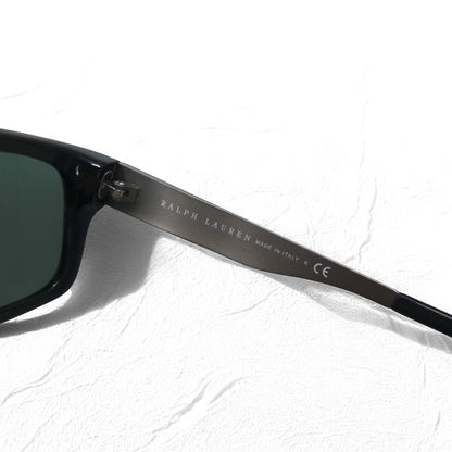 RALPH LAUREN イタリア製 スクエア サングラス ブラック メタル POLO 4059 5001/71 58◻︎18 135 3N