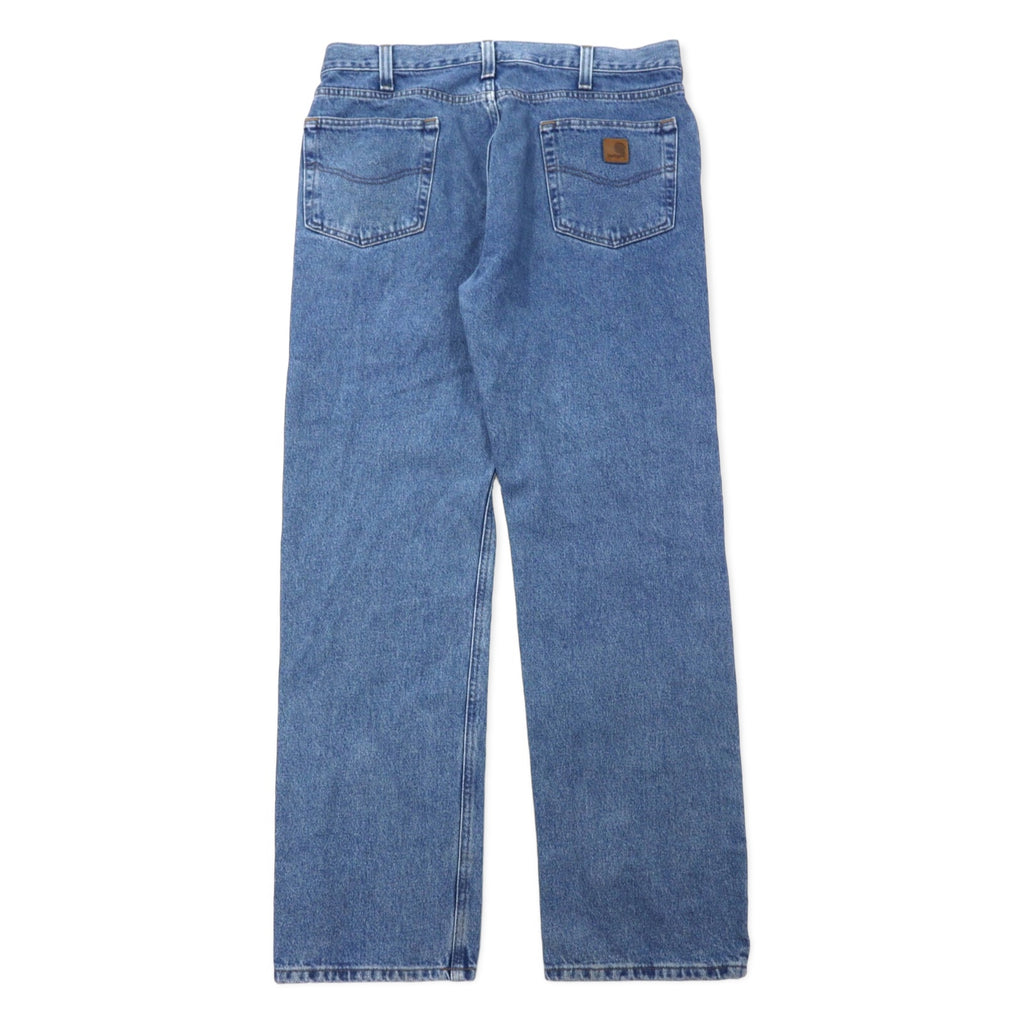 Carhartt Traditional Fit Denim Pants 36 Blue Cotton B480LVB Made in Mexico