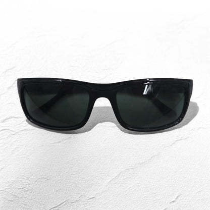 RALPH LAUREN イタリア製 スクエア サングラス ブラック メタル POLO 4059 5001/71 58◻︎18 135 3N