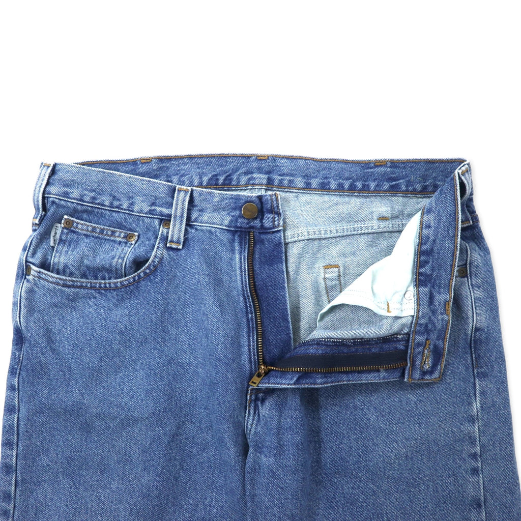 Carhartt Traditional Fit Denim Pants 36 Blue Cotton B480LVB Made in Mexico