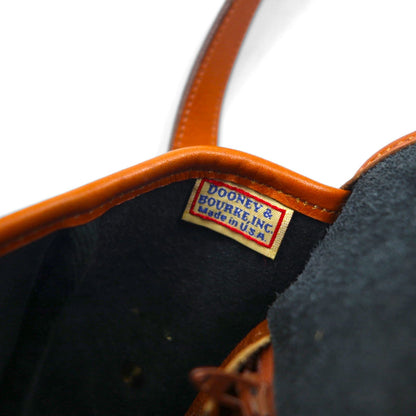 DOONEY &amp; BOURKE USA-MADE NAVIGATED ALL WEATHER GRAINED LEATHER SHOULDER BAG
