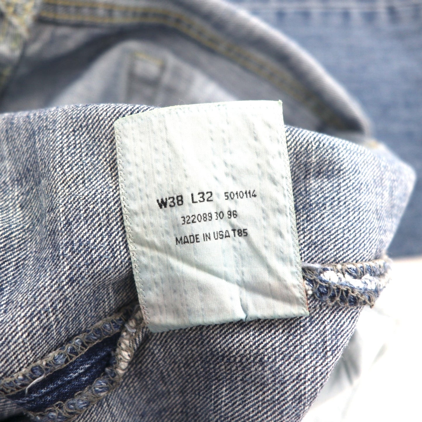 Levi's 90s Made in USA 501 Denim Jeans, Size L, Indigo, Blue, Button Fly, 5010114