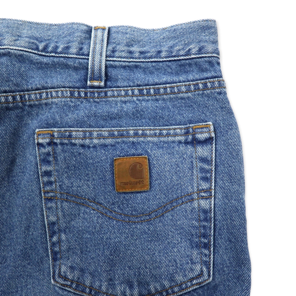 Carhartt Traditional Fit Denim Pants 36 Blue Cotton B480LVB Made in Mexico
