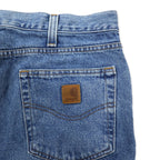 Carhartt Traditional Fit Denim Pants 36 Blue Cotton B480LVB Made in Mexico