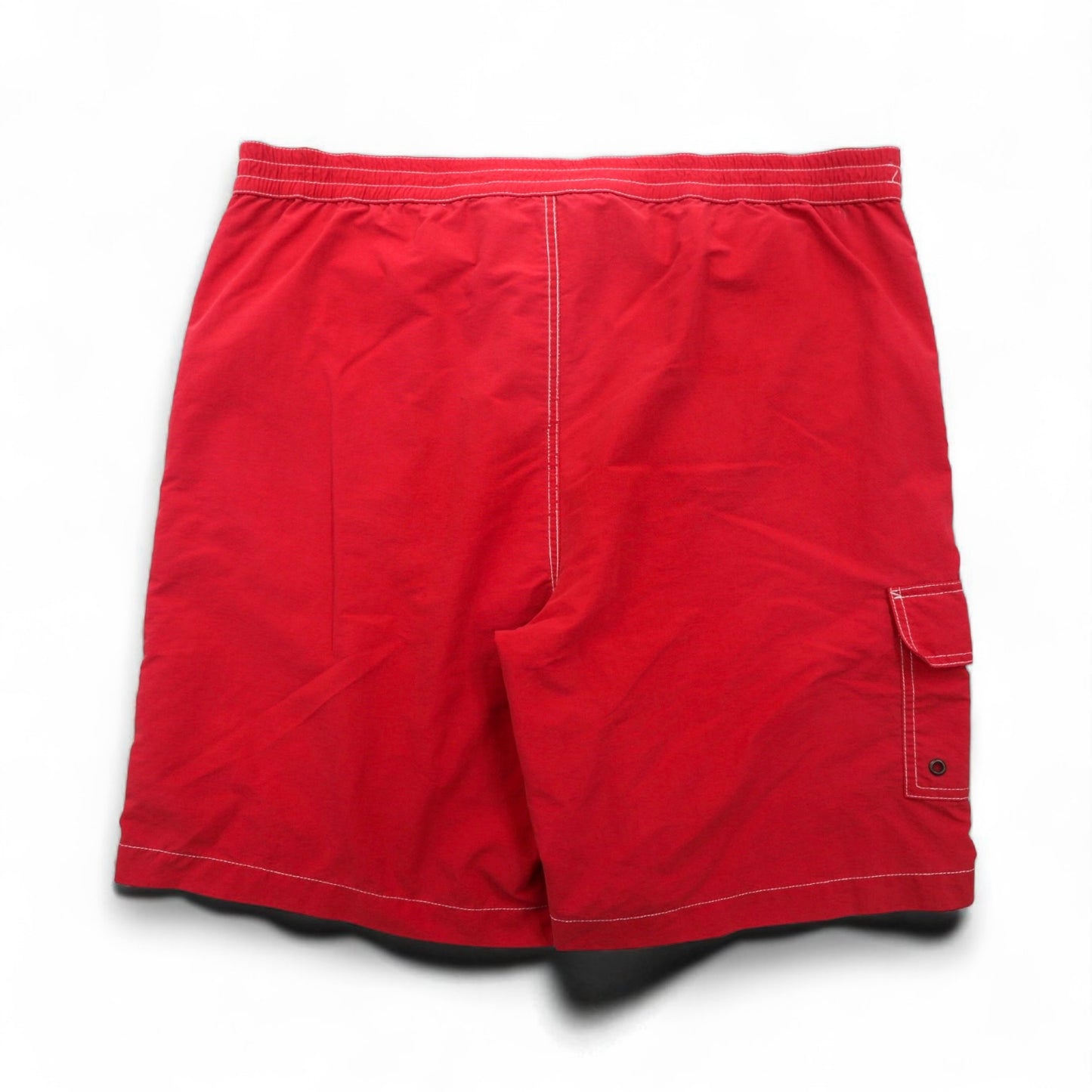 Polo by Ralph Lauren 90年代 ボードショーツ スイム ショーツ ハーフパンツ XL レッド ナイロン 水陸両用