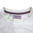 GUESS ORIGINALS Triangle Logo Embroidered Sweatshirt M White Cotton