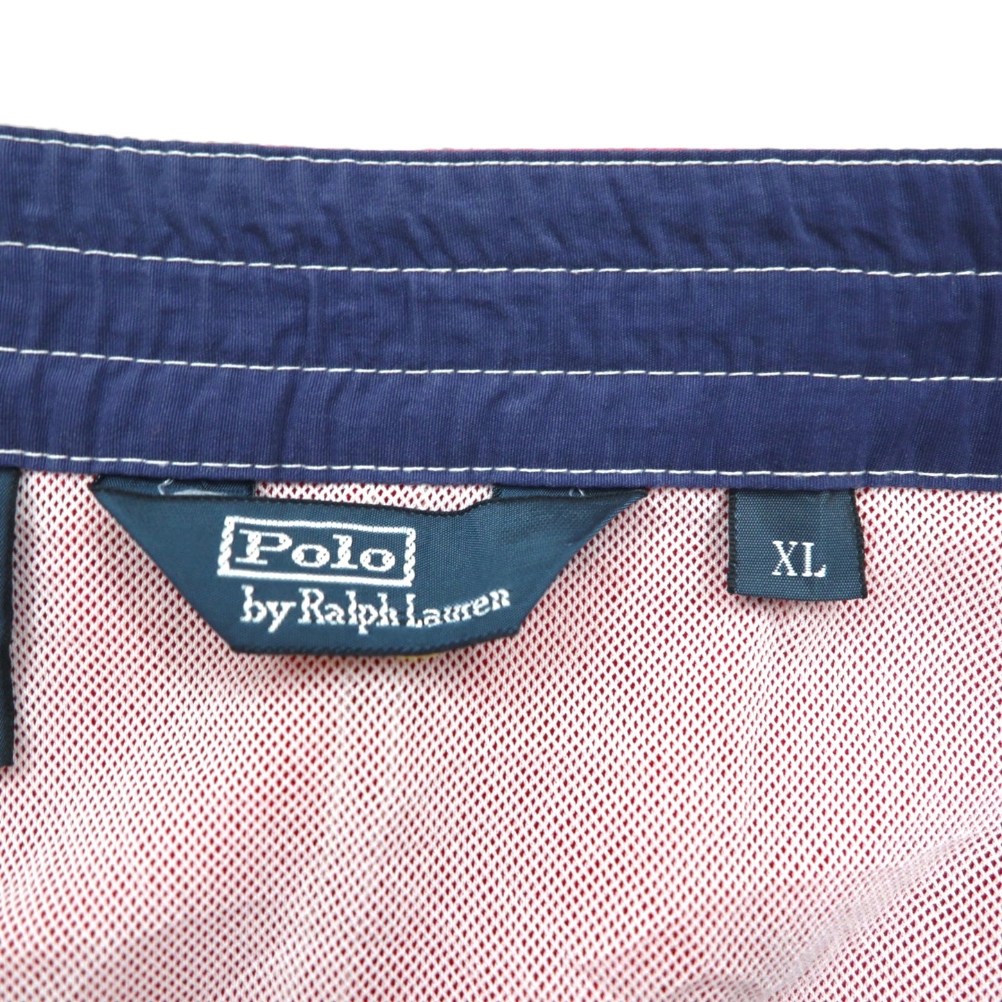 Polo by Ralph Lauren 90年代 ボードショーツ スイム ショーツ ハーフパンツ XL レッド ナイロン 水陸両用