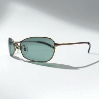 Ray-Ban レクタングル サングラス メタルフレーム ゴールド RB3210 026/82 55-18-130