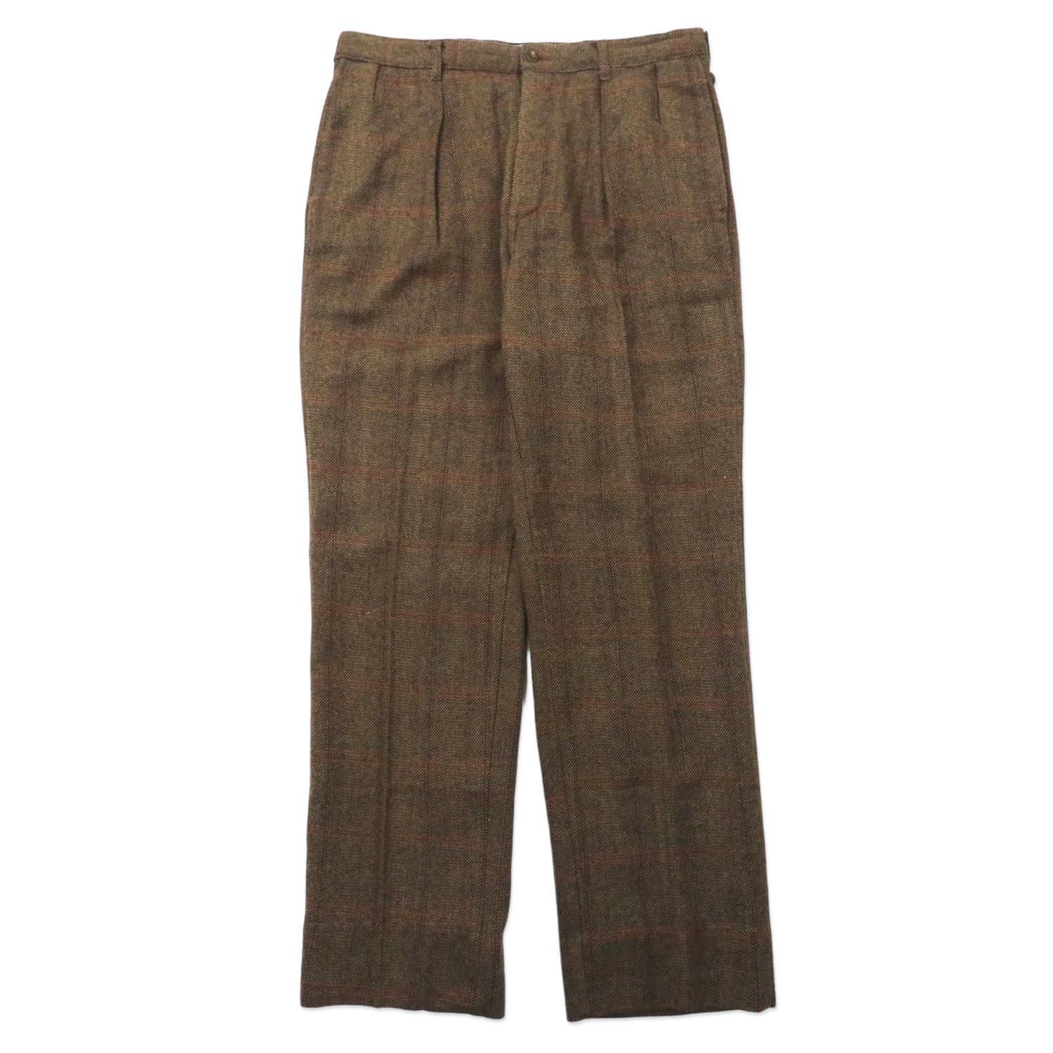 USA Made Polo by Ralph Lauren Tweed Tack Slacks Pants 36 Brown