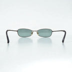 Ray-Ban Rectangle Sunglasses, Metal Frame, Gold, RB3210, 026/82, 55-18-130