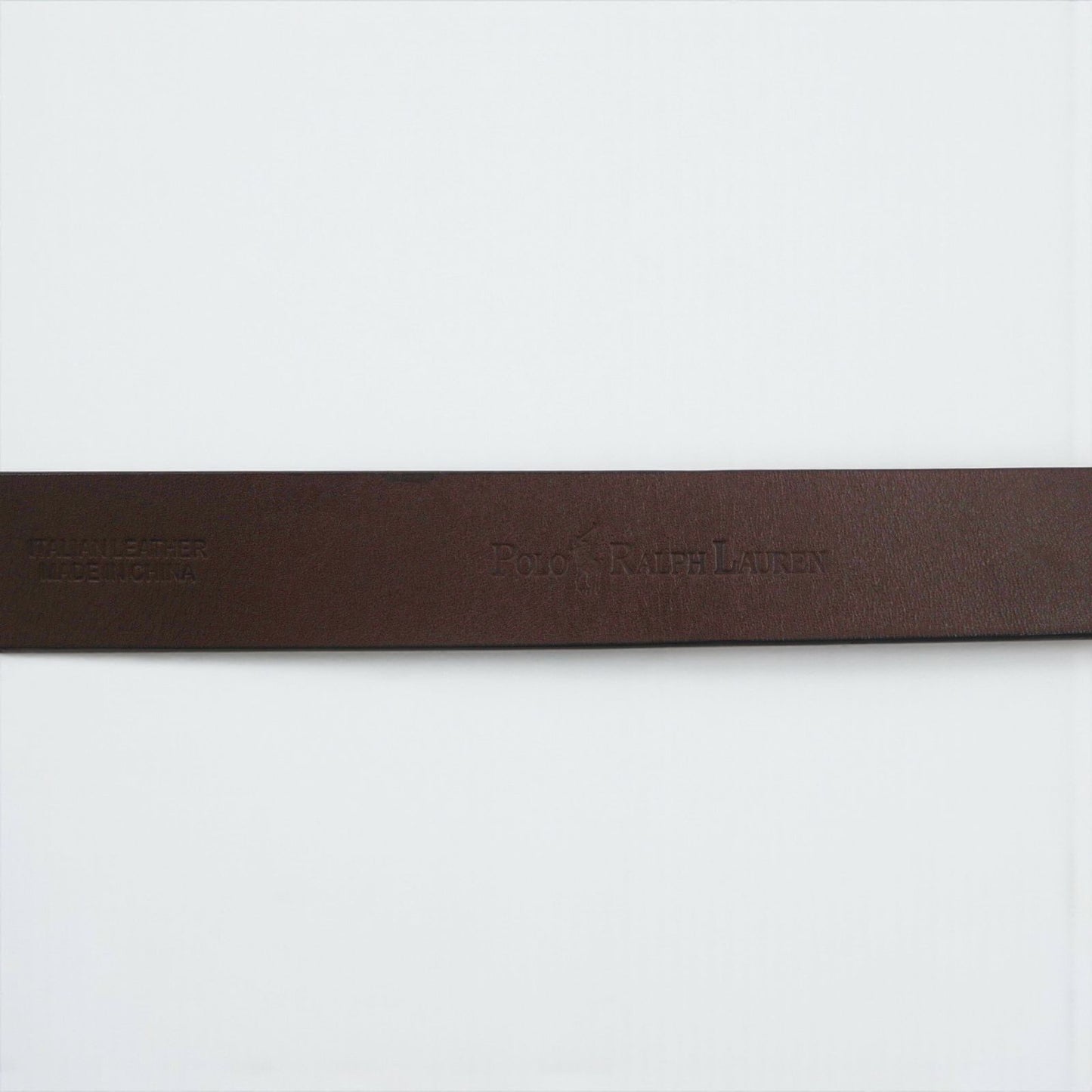 Polo Ralph Lauren イタリアンレザー ベルト ブラウン レザー ゴールド バックル 405188056-213 未使用品