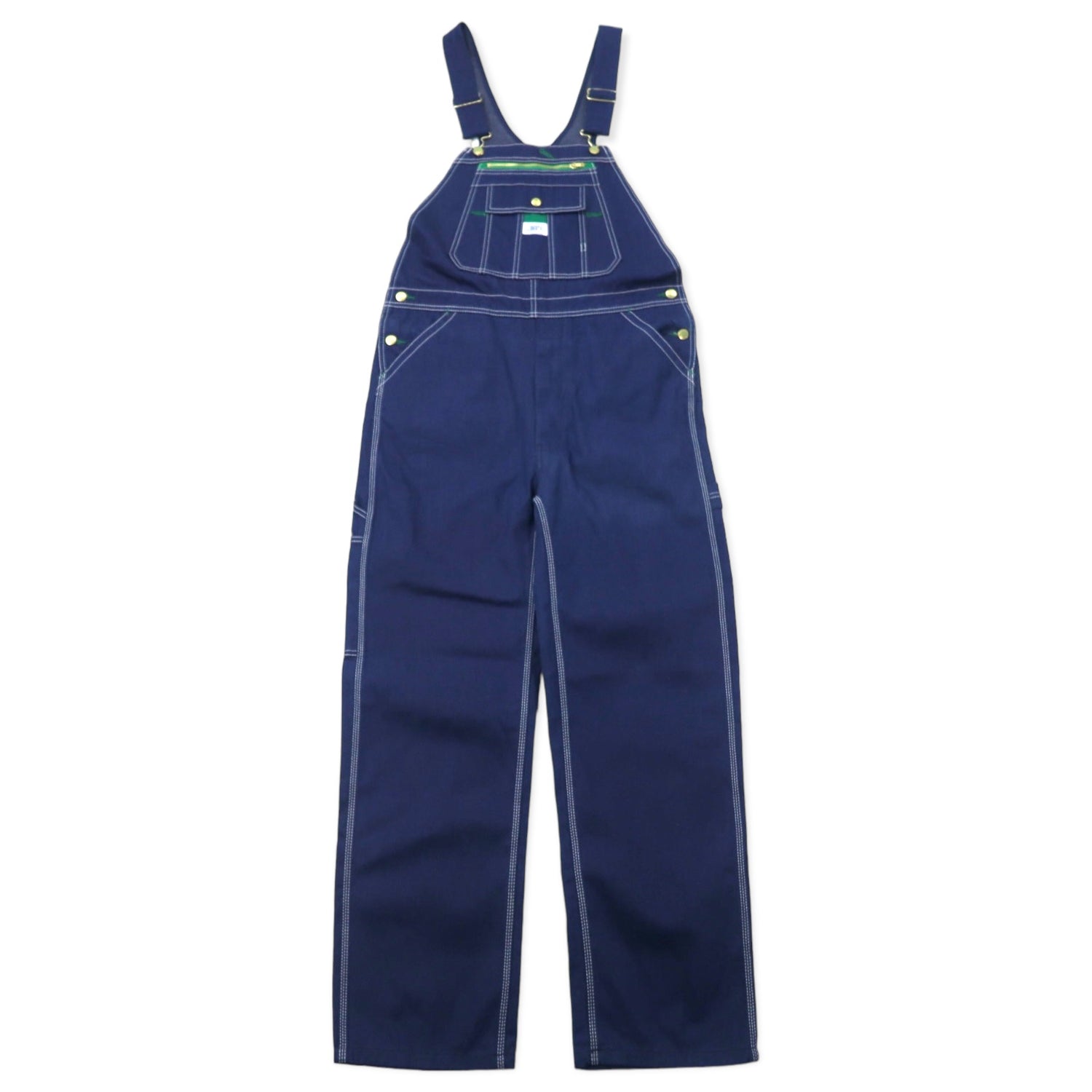 LIBERTY OVERALLS リジッドデニム オーバーオール 34 ブルー コットン 