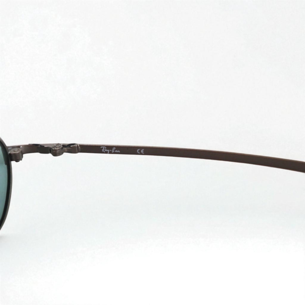 Ray-Ban Rectangle Sunglasses, Metal Frame, Gold, RB3210, 026/82, 55-18-130
