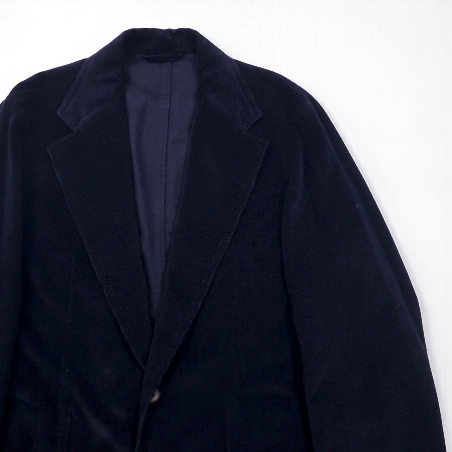 HUGO BOSS 2B Corduroy Tailored Jacket/Blazer, Size L, Navy, Made in Poland