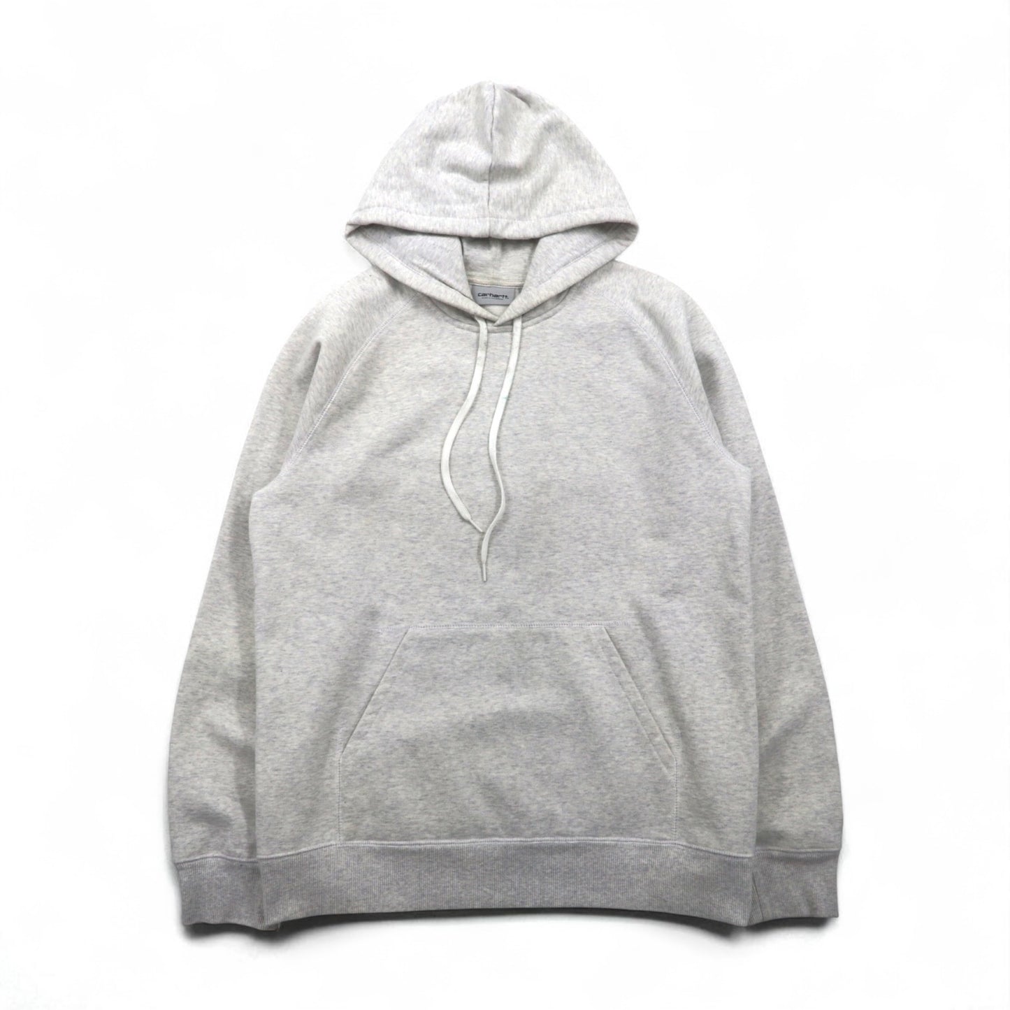 Carhartt WIP Hooded Chase Sweatshirt, Size L, Solid Color, Pocket, Fleece-Lined, I015897, Made in Bulgaria