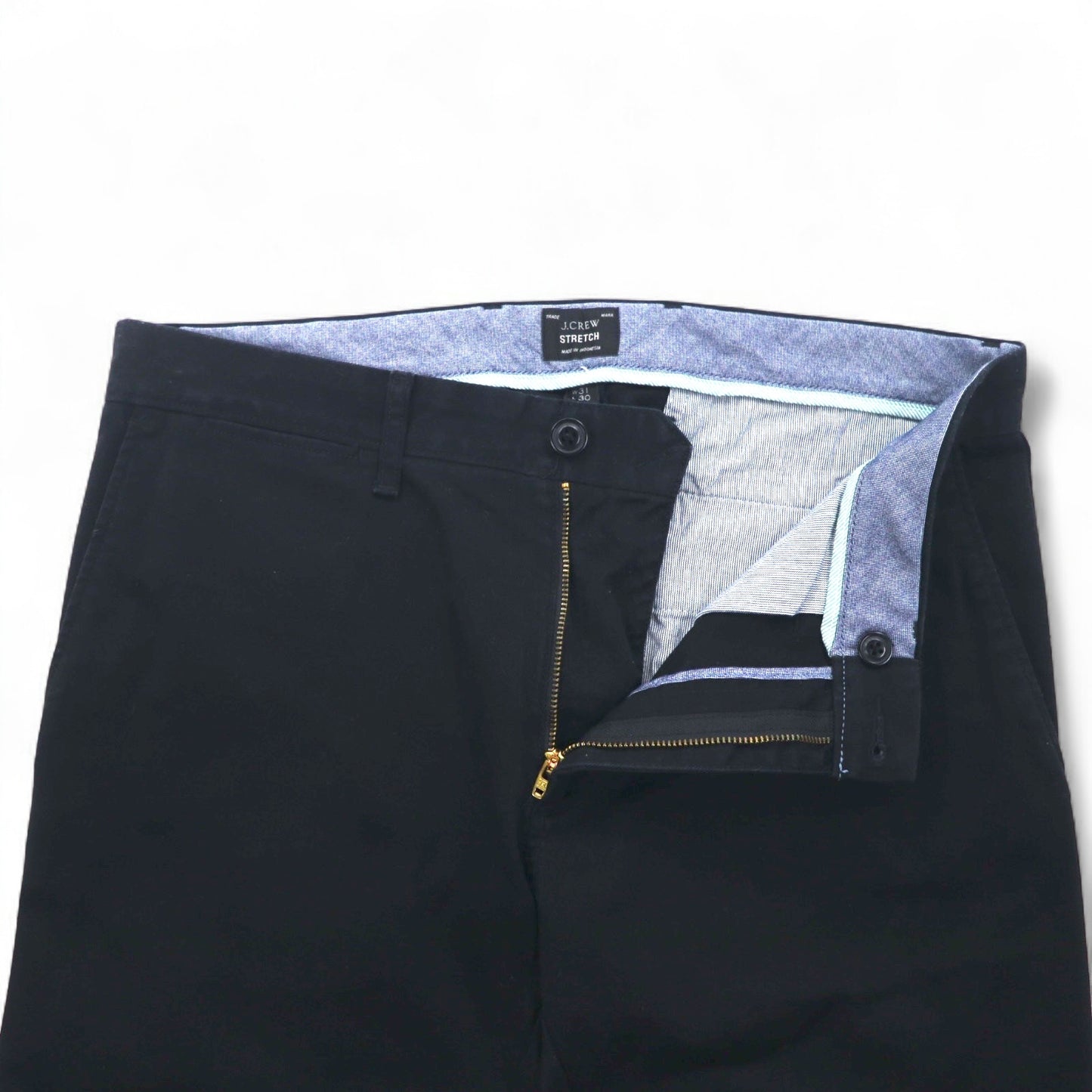 J.CREW ストレッチ スキニーパンツ Ｍ ブラック コットン 250 SKINNY