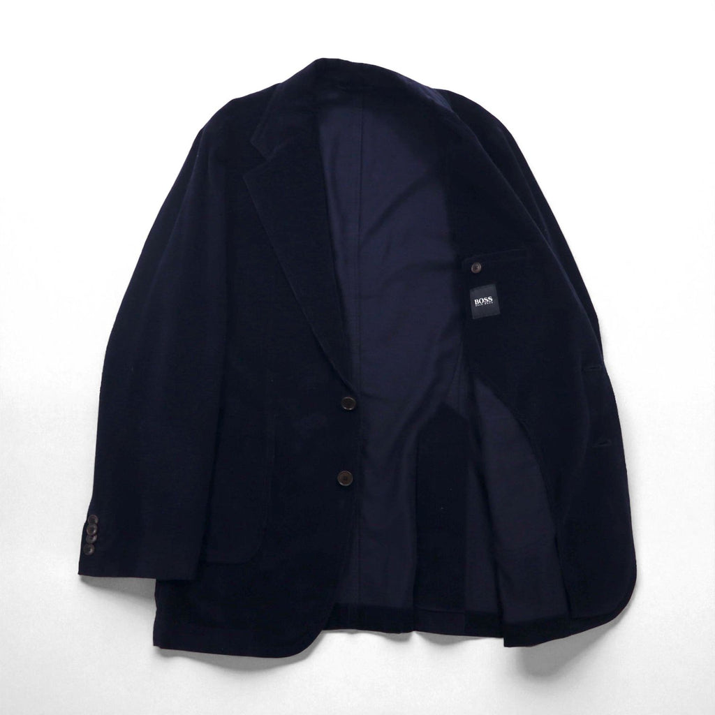 HUGO BOSS 2B Corduroy Tailored Jacket/Blazer, Size L, Navy, Made in Poland