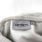 Carhartt WIP Hooded Chase Sweatshirt, Size L, Solid Color, Pocket, Fleece-Lined, I015897, Made in Bulgaria