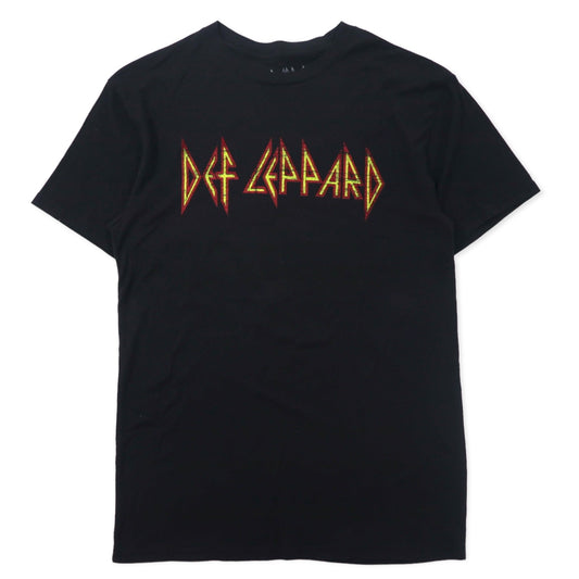 日本然リトテ-古着オンライン-DEF LEPPARD デフレパード バンド Tシャツ M ブラック コットン-DEF LEPPARD Band T-Shirt M Black Cotton