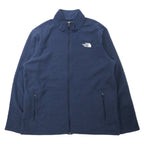 日本然リトテ-古着オンライン-THE NORTH FACE フルジップ フリースジャケット XL ネイビー ポリエステル ワンポイントロゴ刺繍-THE NORTH FACE FLEECE Jacket XL Navy Polyester One Point Logo Embroidery