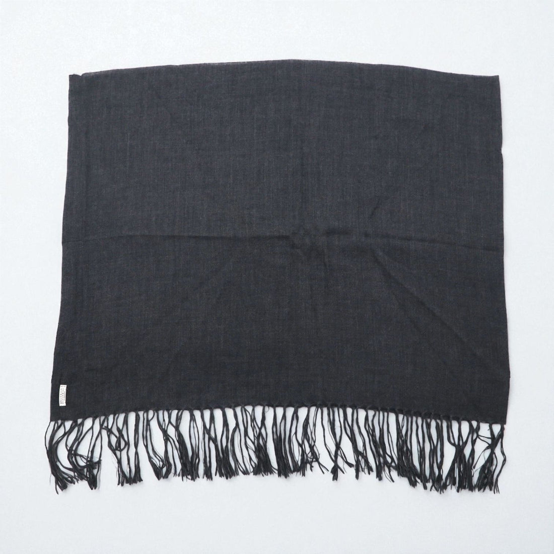 BRUNELLO CUCINELLI Italian Cashmere Fringe Scarf, Gray