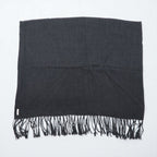 BRUNELLO CUCINELLI Italian Cashmere Fringe Scarf, Gray