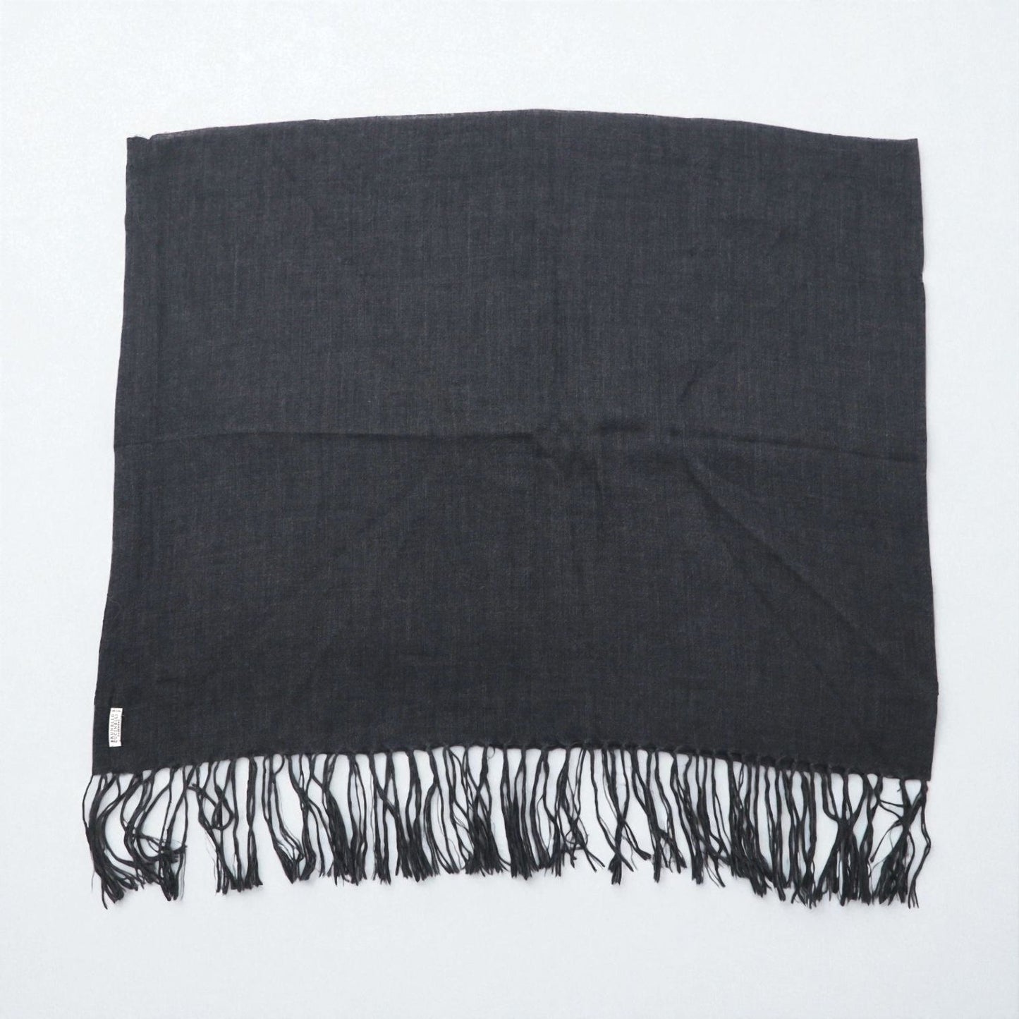 BRUNELLO CUCINELLI イタリア製 カシミヤ フリンジ マフラー グレー