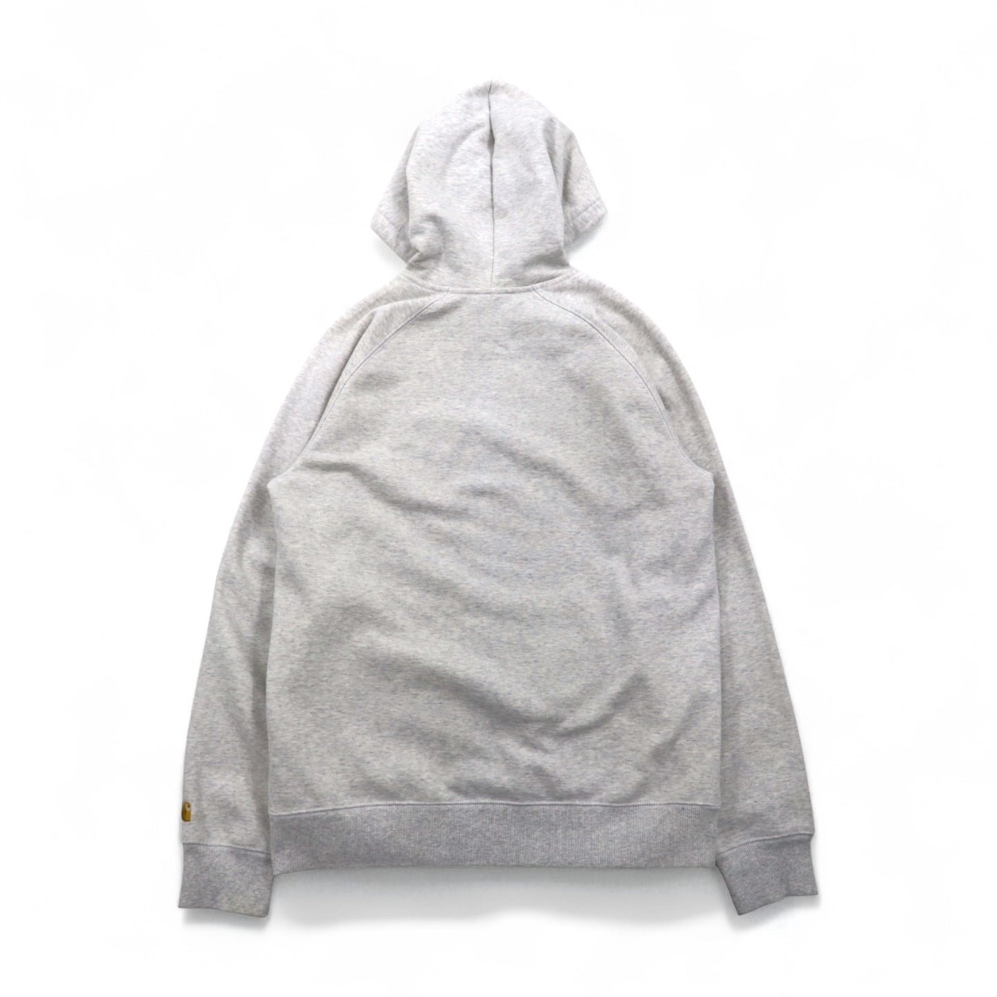 Carhartt WIP Hooded Chase Sweatshirt, Size L, Solid Color, Pocket, Fleece-Lined, I015897, Made in Bulgaria