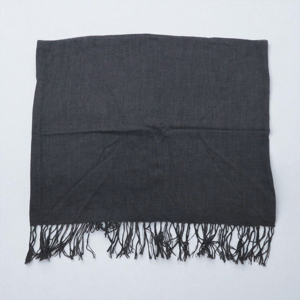 BRUNELLO CUCINELLI Italian Cashmere Fringe Scarf, Gray