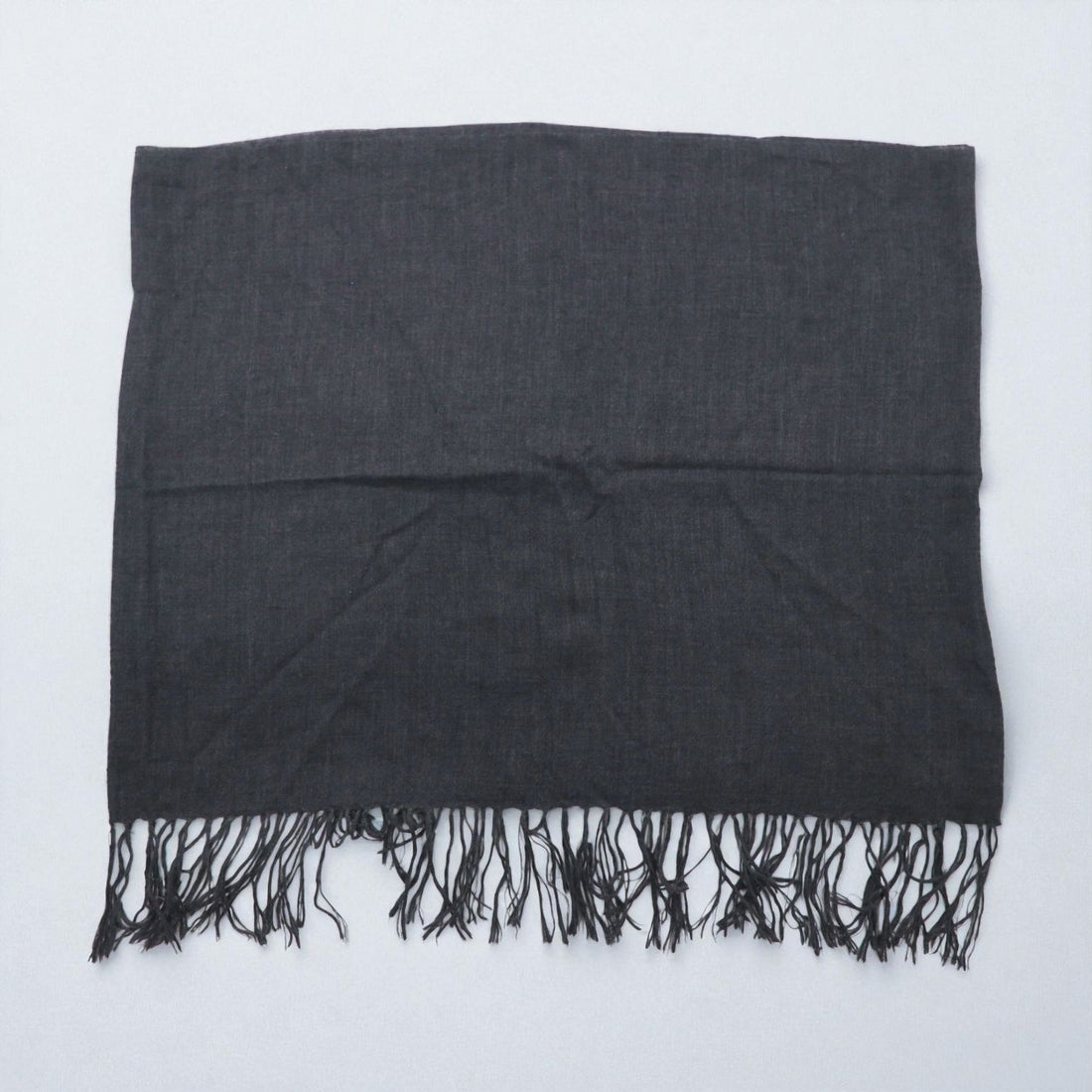 BRUNELLO CUCINELLI Italian Cashmere Fringe Scarf, Gray