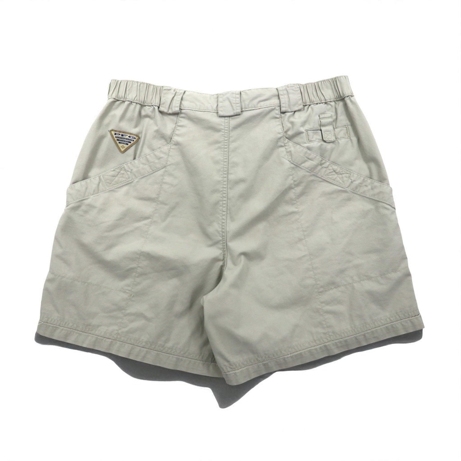 Columbia PFG Bush Short Pants Size L Beige Cotton Pocket FM8100