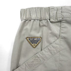 Columbia PFG Bush Shorts, Large, Beige, Cotton, Pocket, FM8100