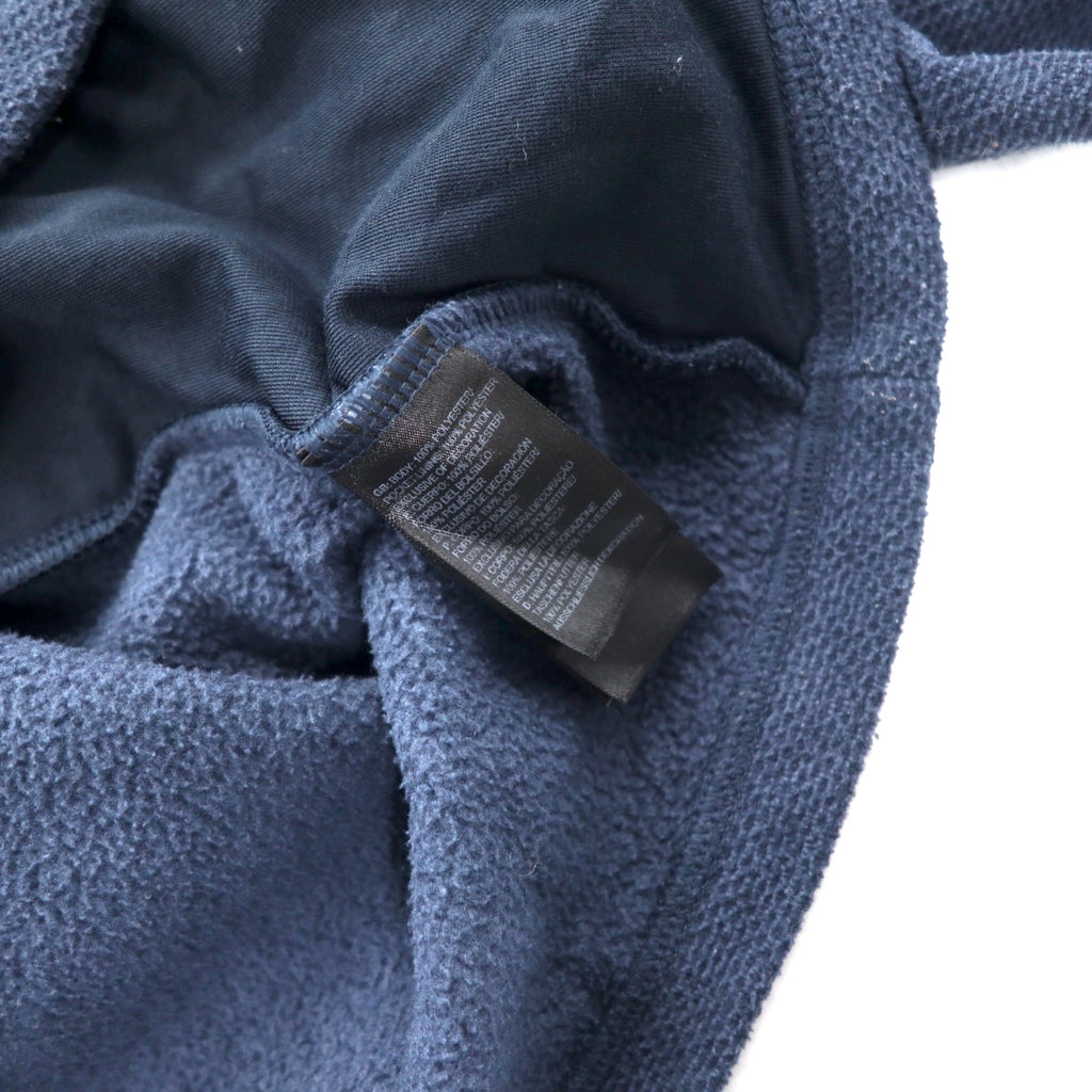 THE NORTH FACE Full Zip Fleece Jacket XL Navy Polyester One Point Logo Embroidery