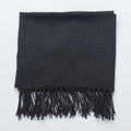 BRUNELLO CUCINELLI Italian Cashmere Fringe Scarf, Gray