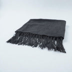 BRUNELLO CUCINELLI Italian Cashmere Fringe Scarf, Gray