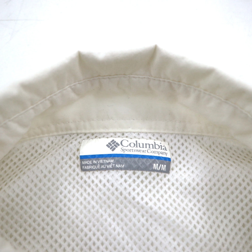 Columbia PFG バハマII ショートスリーブシャツ フィッシングシャツ M ホワイト ナイロン FM7047